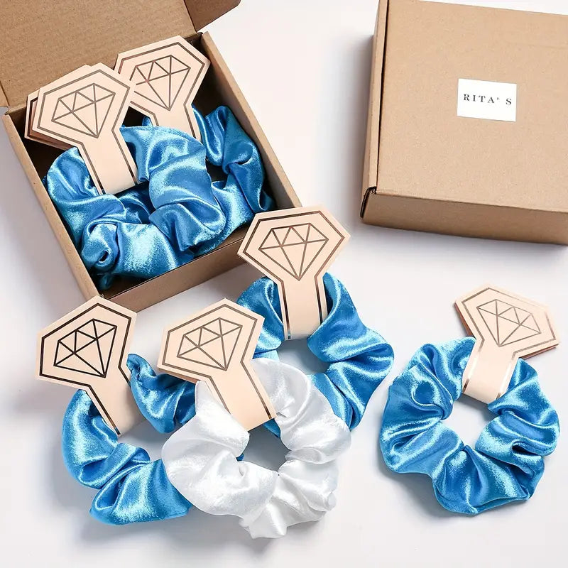 7pcs Bridesmaid Scrunchies