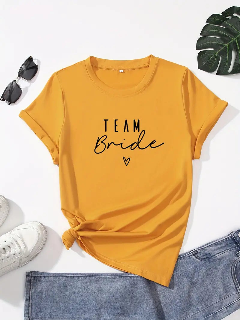 Team Bride Print T-Shirt