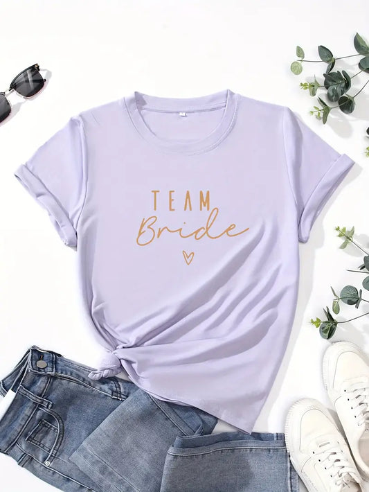 Team Bride Print T-Shirt