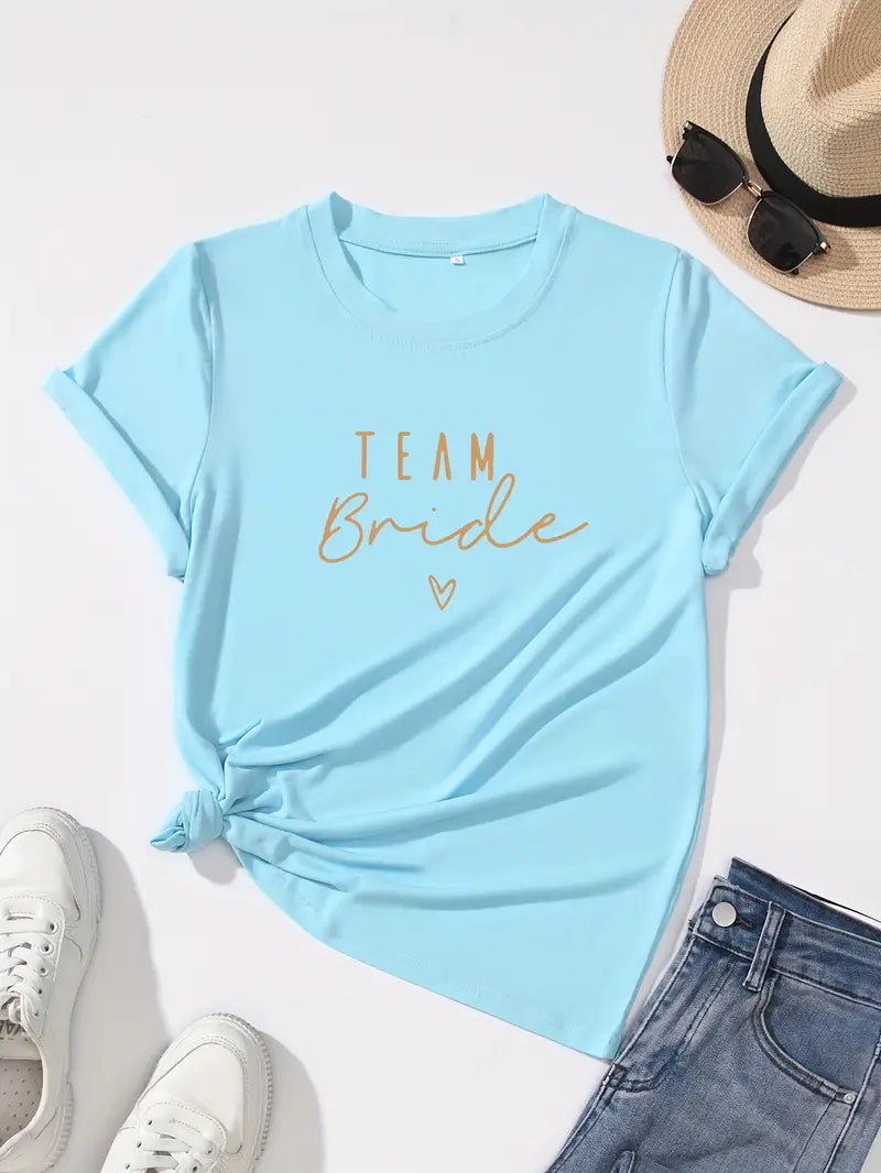 Team Bride Print T-Shirt