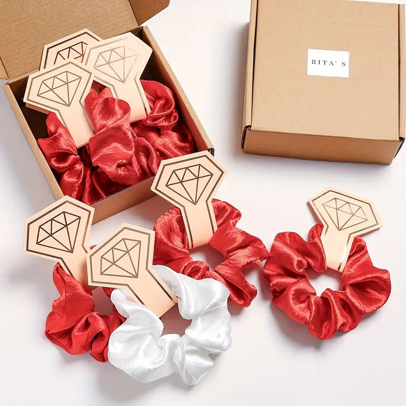 7pcs Bridesmaid Scrunchies