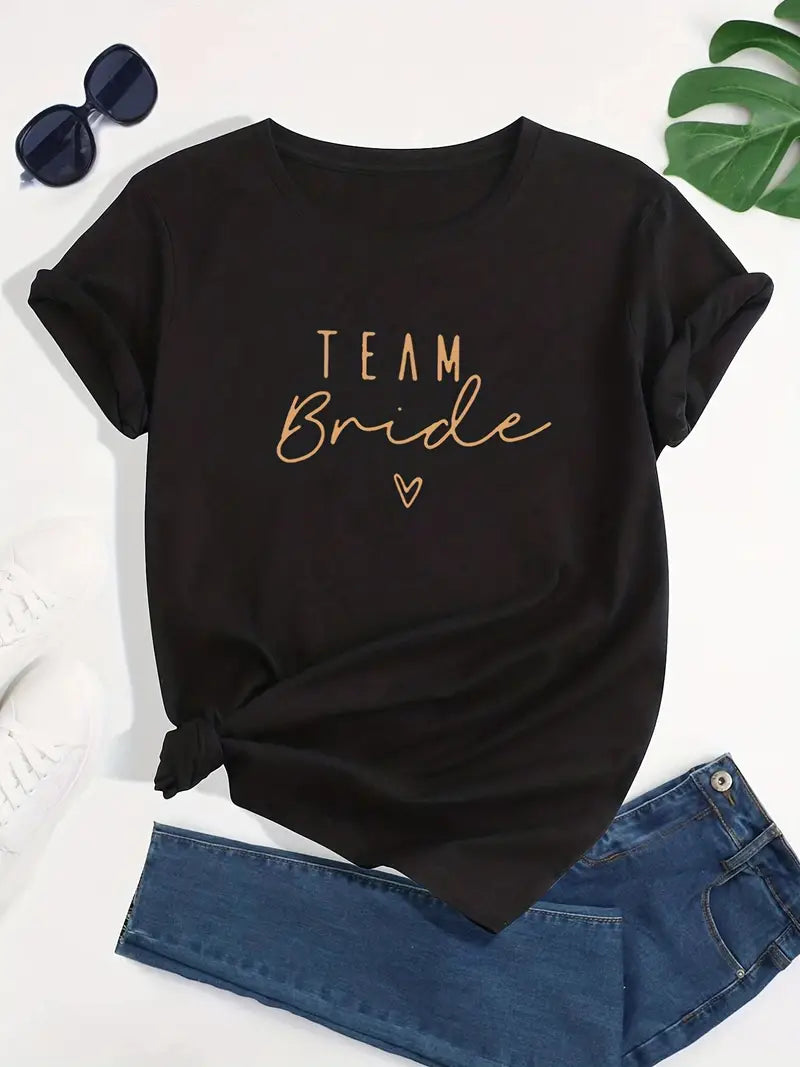 Team Bride Print T-Shirt